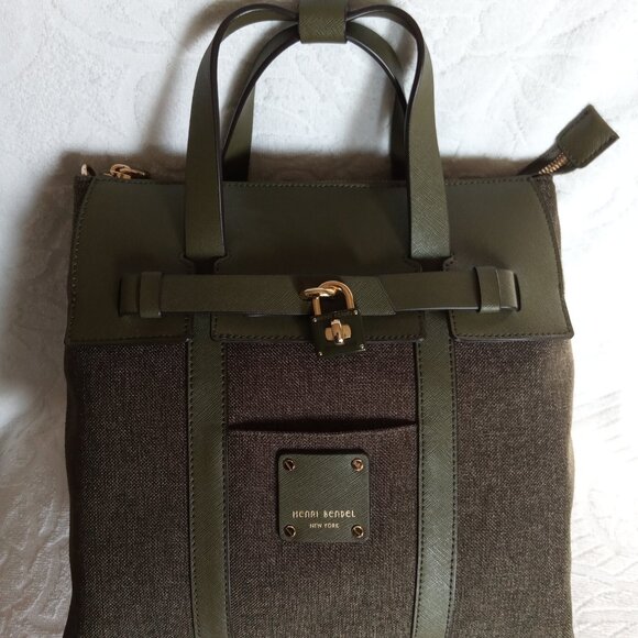 Henri Bendel Handbags - NWT HENRI BENDEL Mini Jetsetter Convertible Backpack - Dk Green - FIRM PRICE